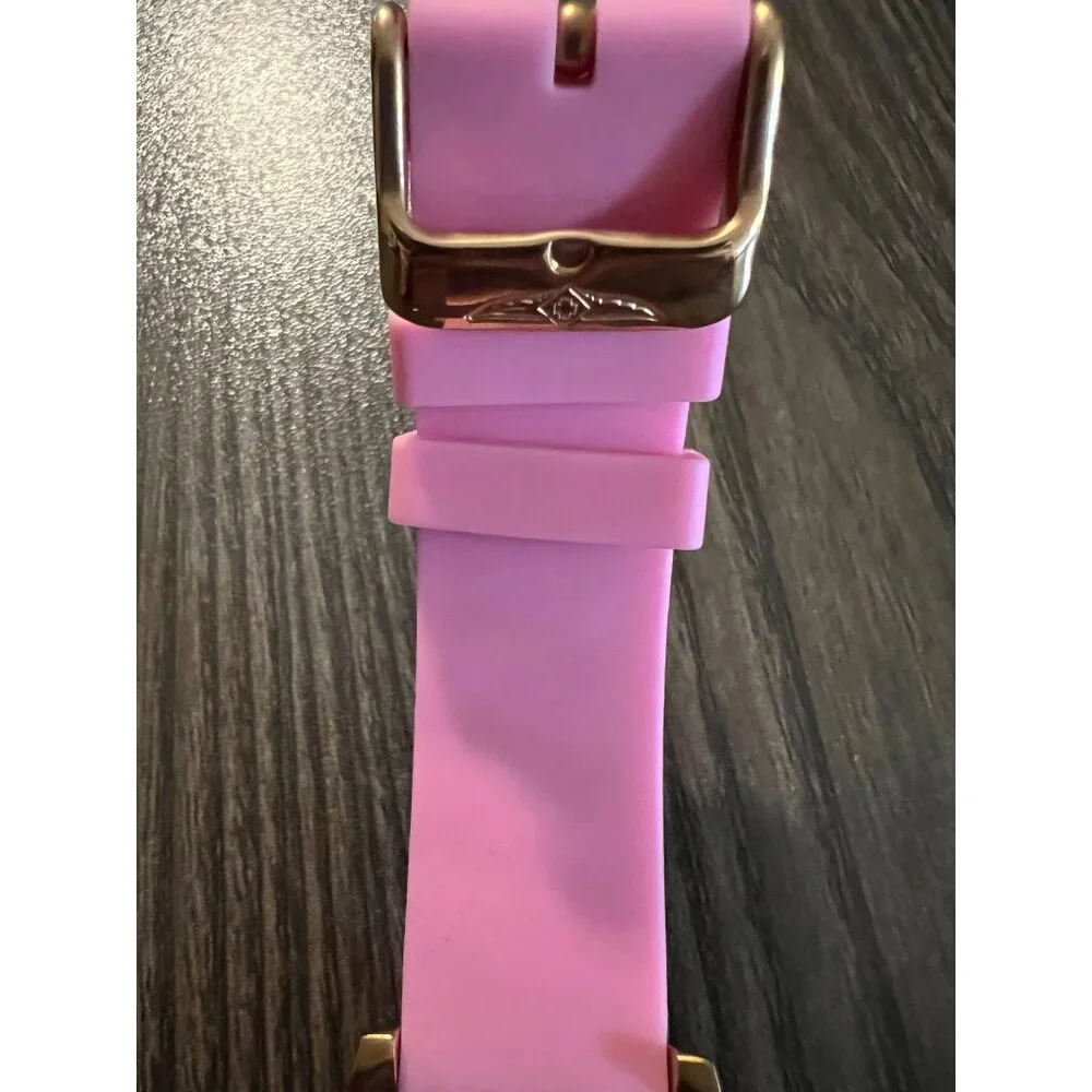 Invicta Womens Pink Silicone Strap Chronograph Watch With Gold-Tone Stainless